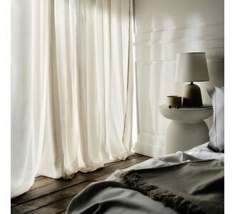 Κουρτίνα με τρουκς 140x280cm GOFIS HOME  Renata  Beige AW24 506/06 |  Ετοιμες μονοχρωμες κουρτίνες στο espiti