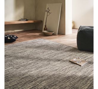 Χαλί  130x190cm GOFIS HOME  Ozell Graphite Black 934 |  Χαλιά Καλοκαιρινά-Ψάθινα στο espiti