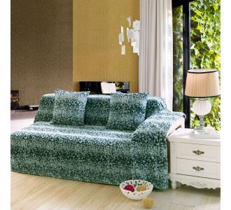 ΡΙΧΤΑΡΙΑ leopard (180cm x 180cm) μπλέ 6978000000037 SilkFashion |  Ριχτάρια στο espiti