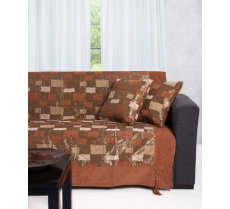 ΡΙΧΤΑΡΙΑ 913 (180cm x 180cm / 180cm x 250cm / 180cm x 300cm) πορτοκαλί 6978000000151 SilkFashion |  Ριχτάρια στο espiti