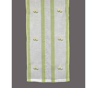 κουρτίνα 315 (90cm x 135cm) λαχανί με τιράντα 6978000001169 SilkFashion |  Ετοιμες κουρτίνες με σχέδιο στο espiti