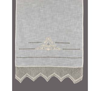 κουρτίνα 1714 (140cm x 260cm) λευκό με τούνελ 6978000001184 SilkFashion |  Ετοιμες κουρτίνες με σχέδιο στο espiti