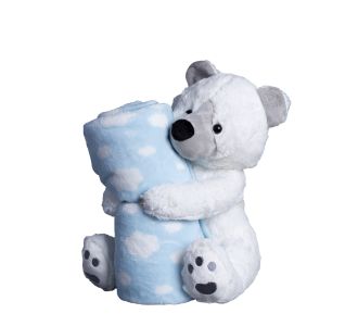 ΒΕΒΕ FLANNEL ΚΟΥΒΕΡΤΑΚΙ (80cm x 120cm) αρκουδάκι σιέλ 5206978157196 SilkFashion |  Βρεφικά Διάφορα στο espiti