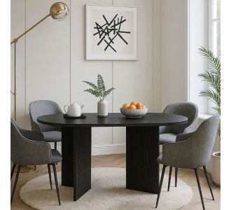 Τραπέζι Cortado Megapap χρώμα sencron black 138x80x75εκ. |  Τραπέζια στο espiti