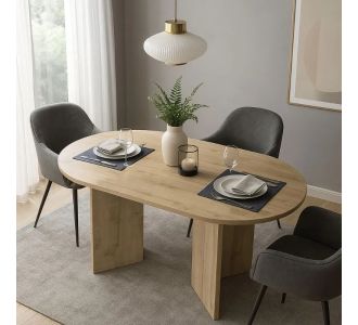 Τραπέζι Cortado Megapap χρώμα sapphire oak 138x80x75εκ. |  Τραπέζια στο espiti