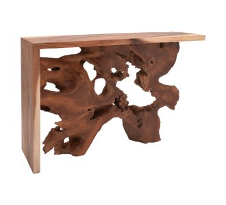 Κονσόλα Jako Inart teak ξύλο σε φυσική απόχρωση 120x40x80εκ |  Συρταριέρες -Κονσόλες στο espiti