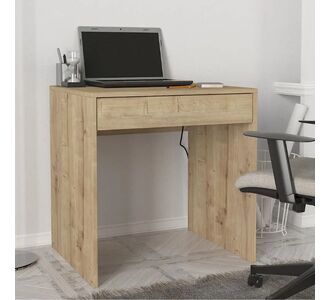 Γραφείο εργασίας Mida Megapap χρώμα sapphire oak 72x60x73,8εκ. |  Γραφεία στο espiti
