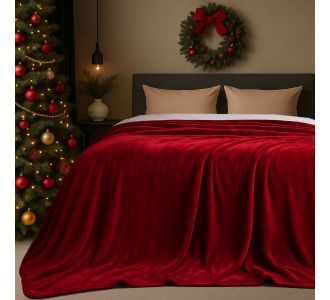 Χριστουγεννιάτικη Κουβέρτα βελουτέ υπέρδιπλη Redwine Astron Italy |  Astron στο espiti