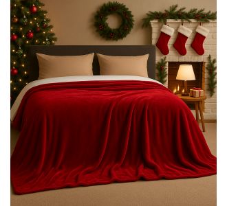 Χριστουγεννιάτικη Κουβέρτα βελουτέ Μονή Redwine Astron Italy |  Astron στο espiti