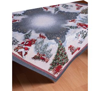 καρέ (100cm x 100cm) LAPONIA 5206978017858 SilkFashion |  Χριστουγεννιάτικα Τραπεζομάντηλα  στο espiti