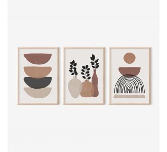 Πίνακας Yenia  pakoworld τρίπτυχος με ψηφιακή εκτύπωση και πλαίσιο 33x1.5x48εκ |  Πίνακες στο espiti