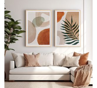 Πίνακας Nefel pakoworld δίπτυχος με ψηφιακή εκτύπωση και πλαίσιο 33x1.5x48εκ |  Πίνακες στο espiti