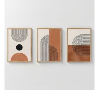 Πίνακας Ourva I pakoworld τρίπτυχος με ψηφιακή εκτύπωση και πλαίσιο 33x1.5x48εκ |  Πίνακες στο espiti