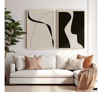 Πίνακας Geremy pakoworld δίπτυχος με ψηφιακή εκτύπωση και πλαίσιο 33x1.5x48εκ |  Πίνακες στο espiti