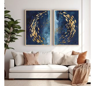 Πίνακας Bencia pakoworld δίπτυχος με ψηφιακή εκτύπωση και πλαίσιο 33x1.5x48εκ |  Πίνακες στο espiti