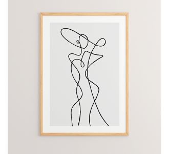 Πίνακας Ladia pakoworld με ψηφιακή εκτύπωση και πλαίσιο 33x1.5x48εκ |  Πίνακες στο espiti