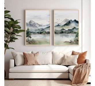 Πίνακας Crelo pakoworld δίπτυχος με ψηφιακή εκτύπωση και πλαίσιο 33x1.5x48εκ |  Πίνακες στο espiti