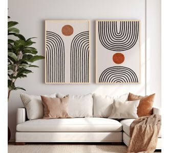 Πίνακας Memoz pakoworld δίπτυχος με ψηφιακή εκτύπωση και πλαίσιο 33x1.5x48εκ |  Πίνακες στο espiti