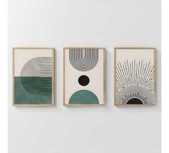 Πίνακας Kertia pakoworld τρίπτυχος με ψηφιακή εκτύπωση και πλαίσιο 33x1.5x48εκ |  Πίνακες στο espiti