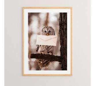 Πίνακας Owlyne pakoworld με ψηφιακή εκτύπωση και πλαίσιο 33x1.5x48εκ |  Πίνακες στο espiti