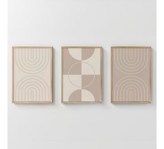 Πίνακας Zenzia  pakoworld τρίπτυχος με ψηφιακή εκτύπωση και πλαίσιο 33x1.5x48εκ |  Πίνακες στο espiti