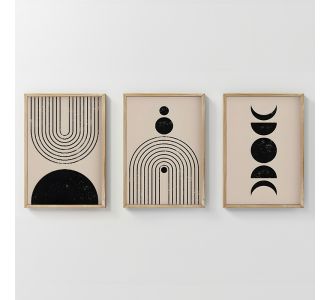 Πίνακας Aregon  pakoworld τρίπτυχος με ψηφιακή εκτύπωση και πλαίσιο 33x1.5x48εκ |  Πίνακες στο espiti