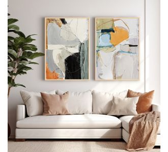 Πίνακας Nicosse pakoworld δίπτυχος με ψηφιακή εκτύπωση και πλαίσιο 33x1.5x48εκ |  Πίνακες στο espiti