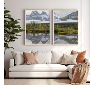 Πίνακας Leron pakoworld δίπτυχος με ψηφιακή εκτύπωση και πλαίσιο 33x1.5x48εκ |  Πίνακες στο espiti