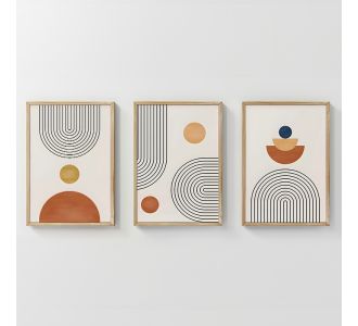 Πίνακας Lenda  pakoworld τρίπτυχος με ψηφιακή εκτύπωση και πλαίσιο 33x1.5x48εκ |  Πίνακες στο espiti