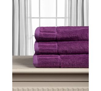 Βαμβακερή πετσέτα ΜΕΛΩΔΙΑ 600gsm (75cm x 150cm) purple 5206978164132 SilkFashion |  Σετ Πετσέτες στο espiti