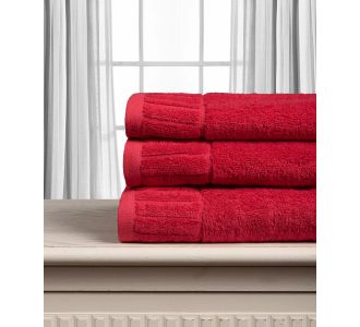 Βαμβακερή πετσέτα ΜΕΛΩΔΙΑ 600gsm (75cm x 150cm) red 5206978164149 SilkFashion |  Σετ Πετσέτες στο espiti