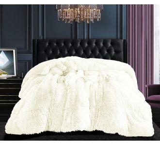 Κουβερτοπάπλωμα μαλλιαρό (170cm x 220cm) ivory  5206978074240 SilkFashion |  Κουβερτοπαπλώματα  στο espiti