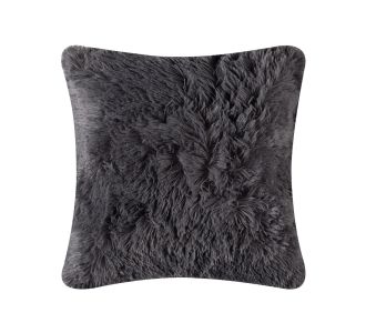 ΜΑΞΙΛΑΡΟΘΗΚΗ LONG HAIR (45cm x 45cm) DARK GREY 5206978120190 SilkFashion |  Μαξιλάρια διακοσμητικά στο espiti