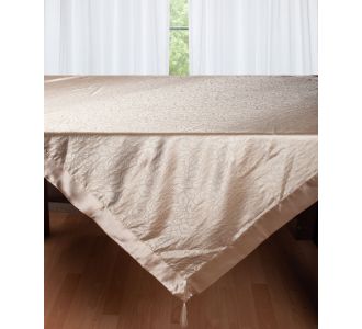 Σατέν καρέ 2009 λουλούδι (80cm x 80cm) μπέζ 5206978017131 SilkFashion |  Τραπεζομάντηλα στο espiti