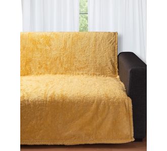 Διακοσμητικό fleece ριχτάρι 030 (150cm x 200cm) yellow 5206978075124 SilkFashion |  Ριχτάρια στο espiti