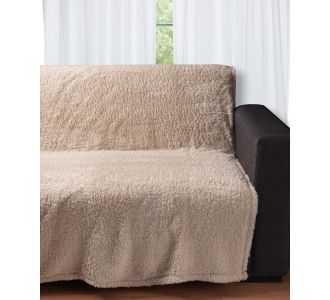 Διακοσμητικό fleece ριχτάρι 032A (150cm x 200cm) beige 5206978075148 SilkFashion |  Ριχτάρια στο espiti