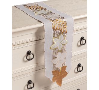 Τραβέρσα 19612 (20cm x 165cm) γκρί 5206978166204 SilkFashion |  Τραπεζομάντηλα στο espiti