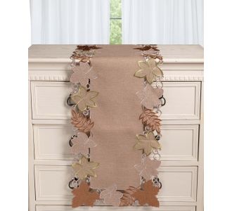 Τραβέρσα 19612 (38cm x 172cm) μπέζ 5206978166235 SilkFashion |  Τραπεζομάντηλα στο espiti