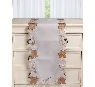 Τραβέρσα 19315 (38cm x 172cm) γκρί 5206978166259 SilkFashion |  Τραπεζομάντηλα στο espiti