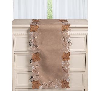 Τραβέρσα 19315 (38cm x 172cm) μπέζ 5206978166297 SilkFashion |  Τραπεζομάντηλα στο espiti