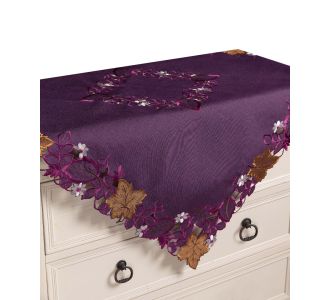 Τραπεζοκαρέ 19315 (130cm x 130cm) μώβ 5206978166310 SilkFashion |  Τραπεζομάντηλα στο espiti