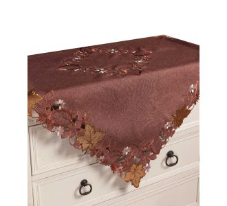 Τραπεζοκαρέ 19315 (130cm x 130cm) κεραμιδί 5206978166334 SilkFashion |  Τραπεζομάντηλα στο espiti