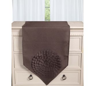 Τραβέρσα 538 (45cm x 170cm) καφέ 5206978166389 SilkFashion |  Τραπεζομάντηλα στο espiti