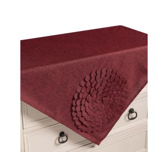 Καρέ 538 (85cm x 85cm) μπορντώ 5206978017322 SilkFashion |  Τραπεζομάντηλα στο espiti