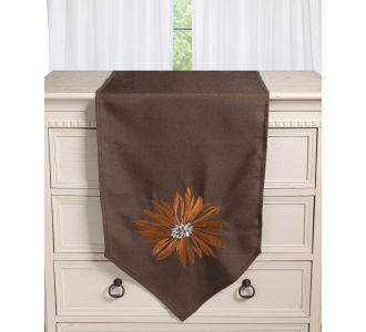 Τραβέρσα 5227 (45cm x 170cm) καφέ 5206978166495 SilkFashion |  Τραπεζομάντηλα στο espiti