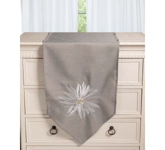 Τραβέρσα 5227 (45cm x 170cm) γκρί 5206978166518 SilkFashion |  Τραπεζομάντηλα στο espiti