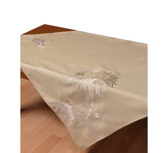 Τραπεζοκαρέ 5126 (130cm x 130cm) μπέζ  5206978166624 SilkFashion |  Τραπεζομάντηλα στο espiti