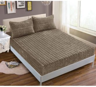 Σεντόνι fleece braid (100cm x 200cm ) καφέ 5206978163579 SilkFashion |  Σεντόνια Υπέρδιπλα / King Size στο espiti