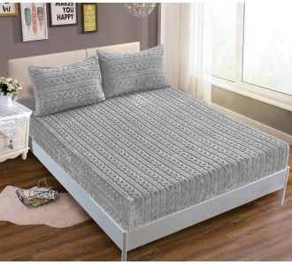 Σεντόνι fleece braid (100cm x 200cm ) γκρί 5206978163593 SilkFashion |  Σεντόνια Υπέρδιπλα / King Size στο espiti