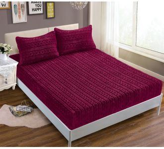 Σεντόνι fleece braid (100cm x 200cm ) μπορντώ 5206978163616 SilkFashion |  Σεντόνια Υπέρδιπλα / King Size στο espiti